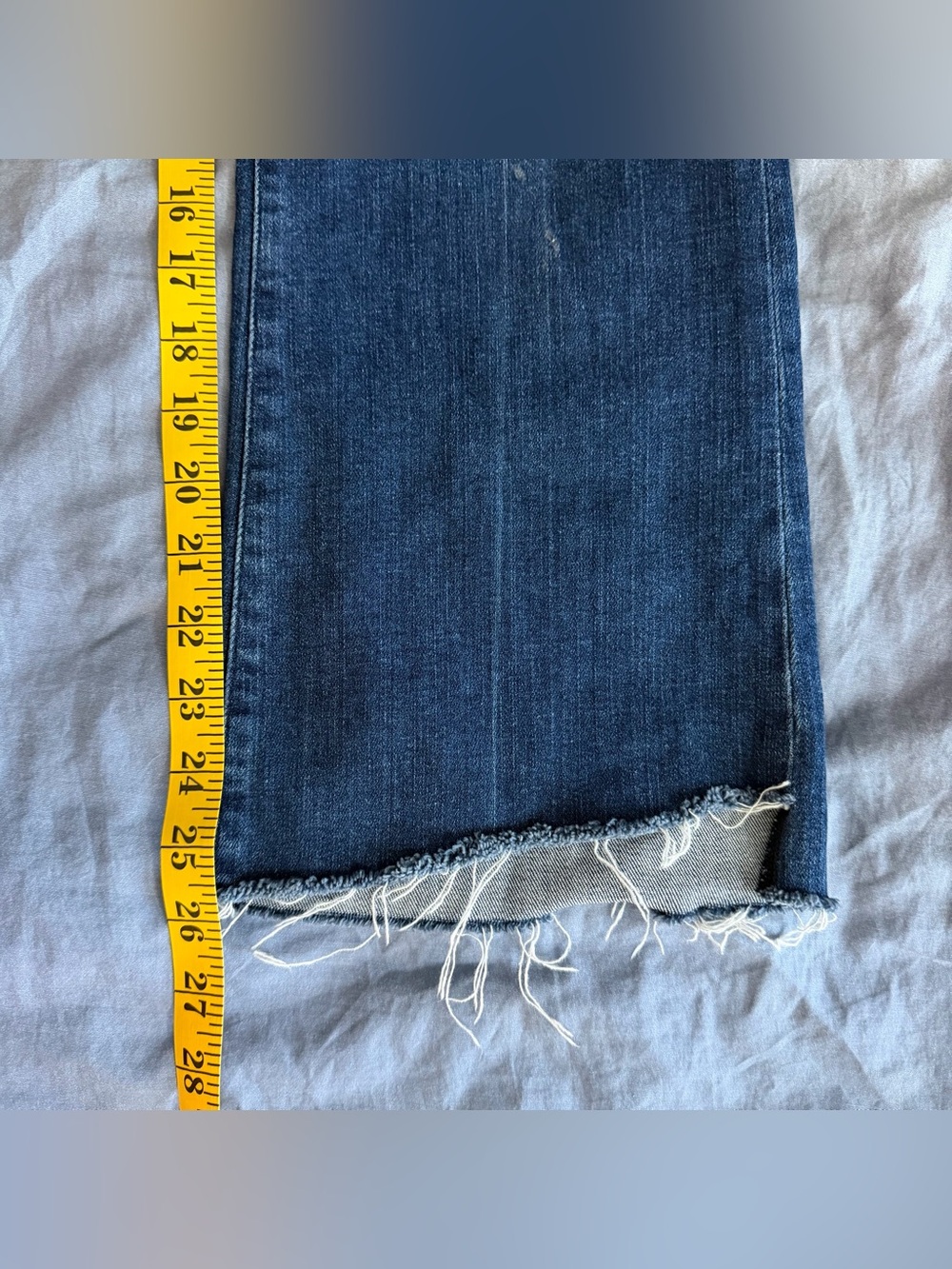 Frame Denim Le Crop Mini Boot Jeans in Dark Blue - Picture 8 of 8